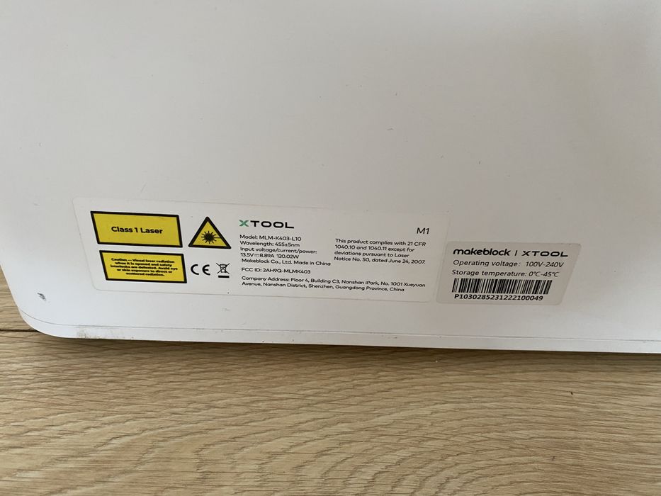 Ploter laserowy xTool M1 + Podwyższenie + Plaster miodu | Stan BDB, komplet!