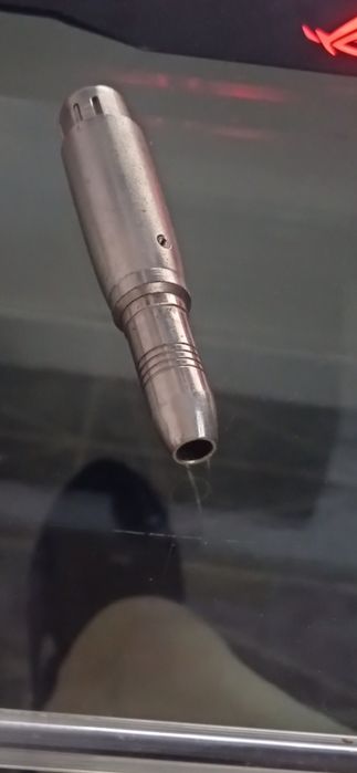 Adaptação para jack,3,5 para xlr de metal