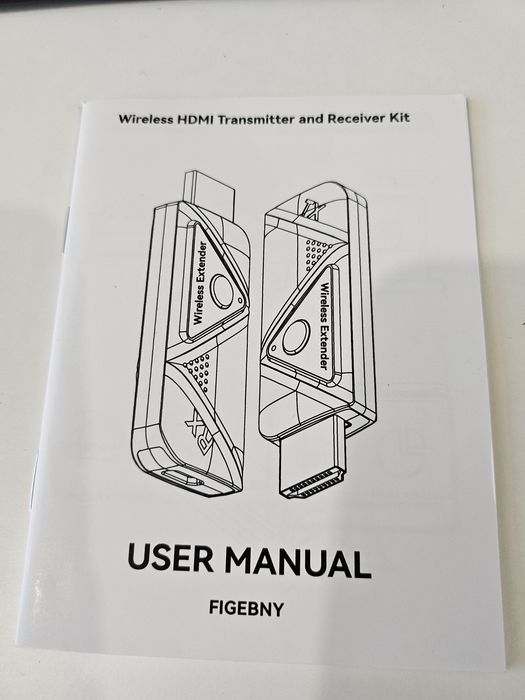 FIGEBNY Bezprzewodowy adapter HDMI Przenośny