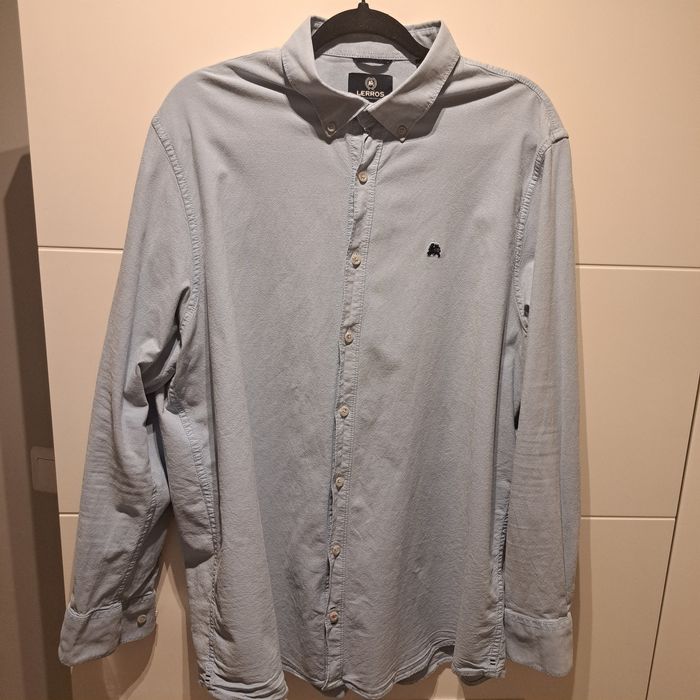 Męska koszula Lerros 3XL Oxford Weave jasnoniebieska