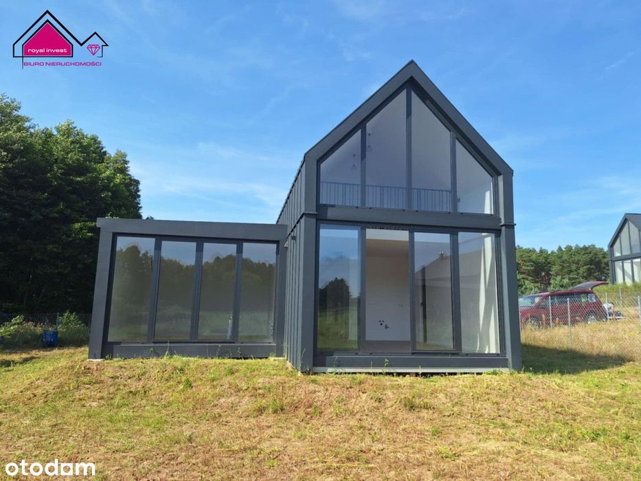 Nowoczesny dom całoroczny ze stawem 100 m jeziora