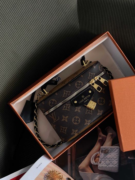 Сумка женская Louis Vuitton Lambskin коричневый через плечо Луи Виттон