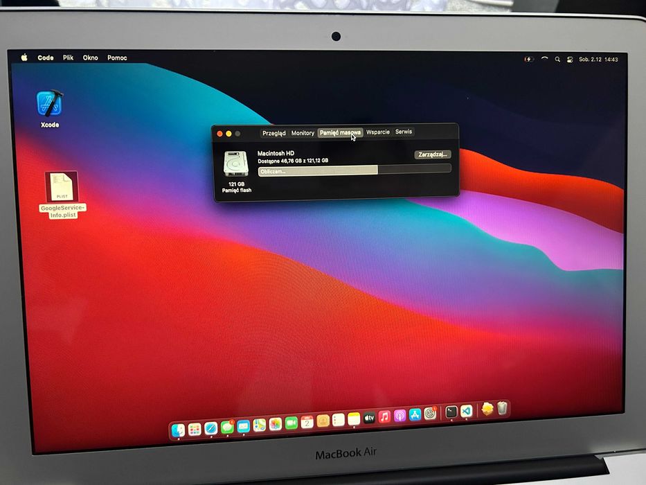 laptop Apple MacBook Air A1466 13,3" i5 4GB/128 GB srebrny