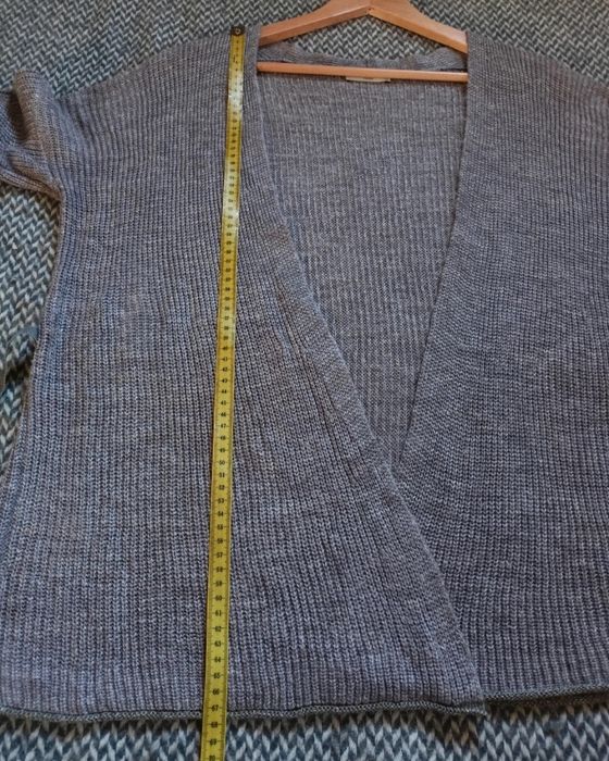Sweter/ Kardigan jedwab + len  Bruno Manetti/ Roz Uniwersalny