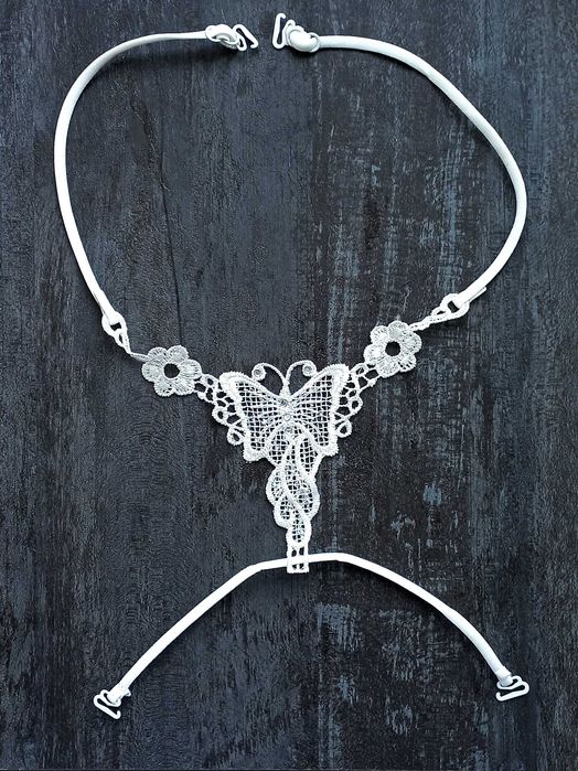 З'ємні бретелі з мереживною вставкою Метилик съемные бретельки