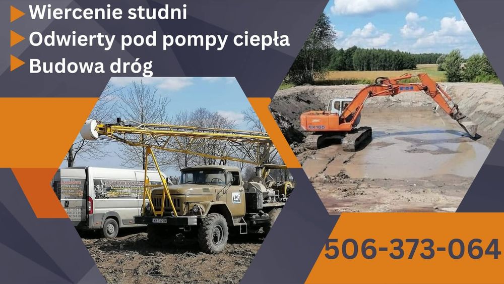 Wiercenie studni i odwierty pod pompy ciepła
