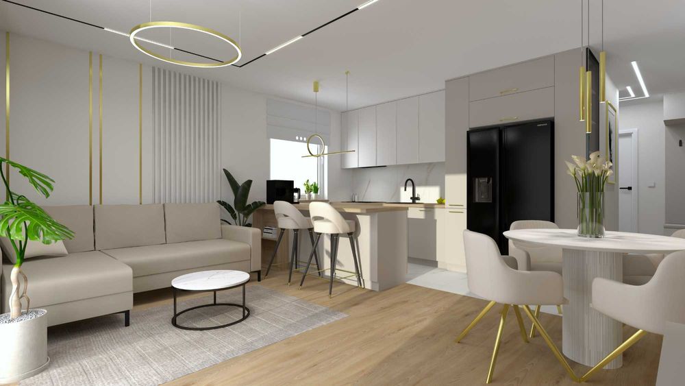 Projektowanie wnętrz / Projektant wnętrz / Wizualizacja 3D