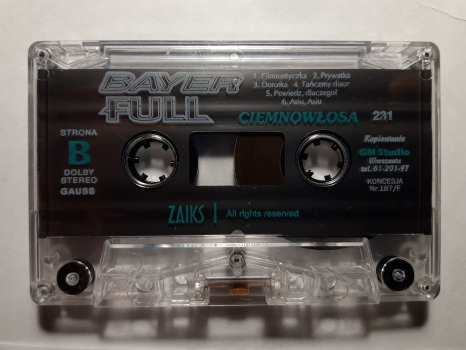 Bayer Full – Ciemnowłosa (Kaseta, 1995)