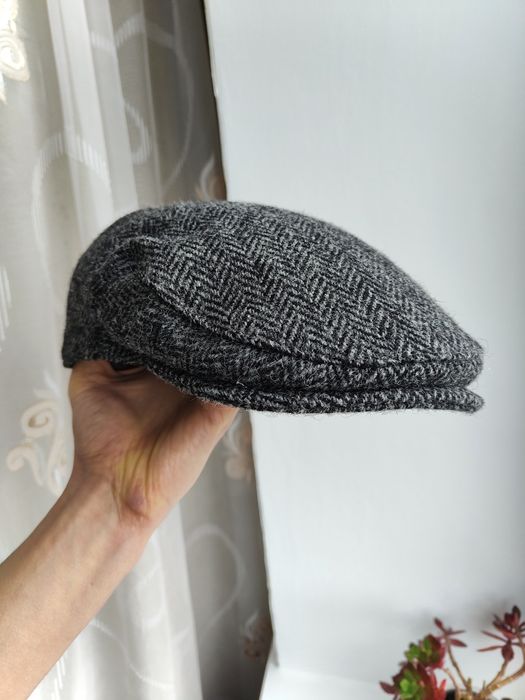 Шерстяна кепка жиганка Harris Tweed кашкет картуз восьмиклинка 57-58