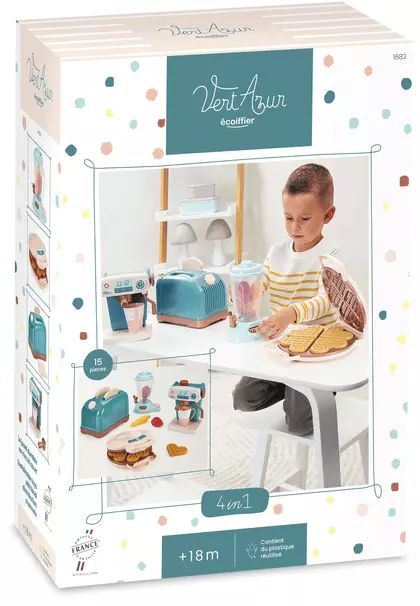 Vert Azur. Zestaw Małego Agd + 15 Akcesoriów. Ecoiffier