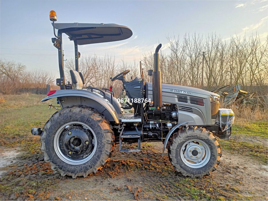 Мінітрактор Скаут TY-404 SR з козирком + компресор НОВИНКА доставка