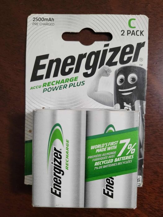 Energizer RECHARGE power plus akumulatorki R20/D 2500MAH - 2 szt mocne