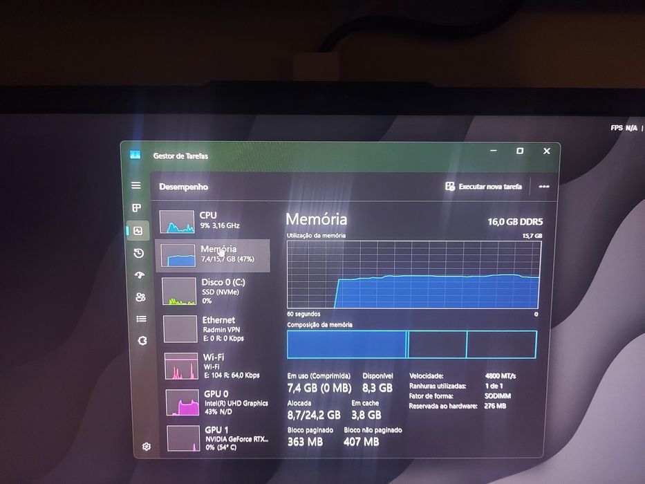 Lenovo LOQ, i5-12450HX, RTX 3050 6GB, 16GB RAM, excelente estado.