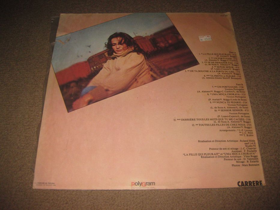 Vinil LP 33 rpm da Linda De Suza "La Fille Qui Pleurait Un Portugais"