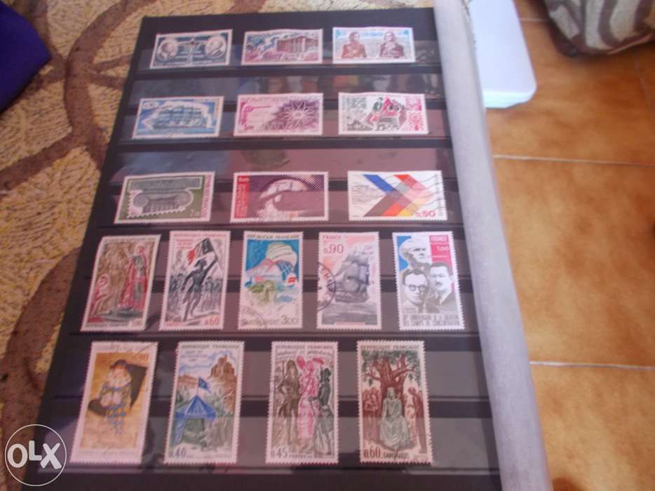 Selos da França em bom estado