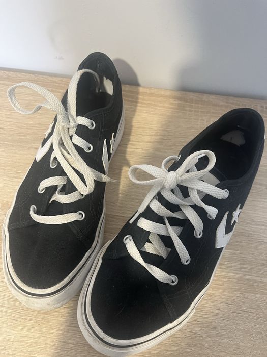 Buty converse sneekersy czarne replay platform ox