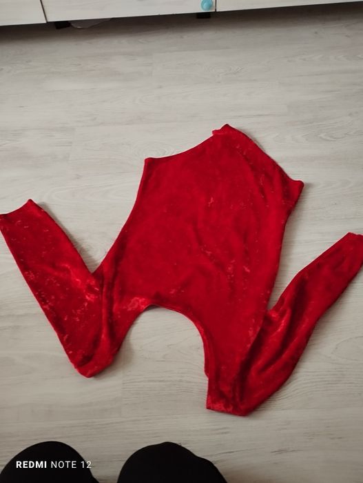 Body damskie S czerwony