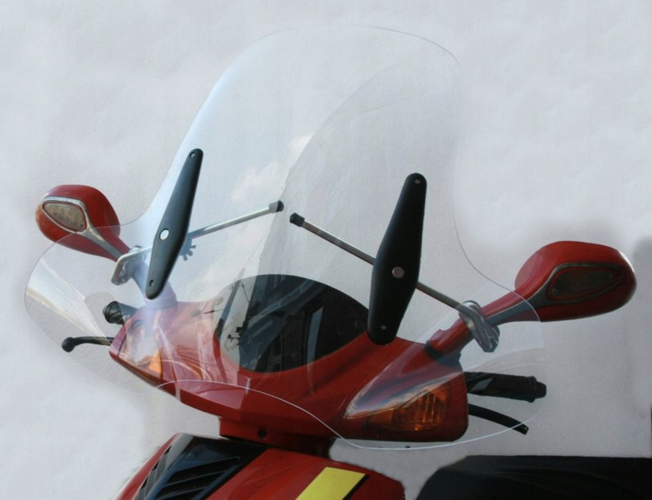 Szyba Owiewka Mocowania 2w1 Skuter Barton Junak Romet Cpi Keeway Sym *