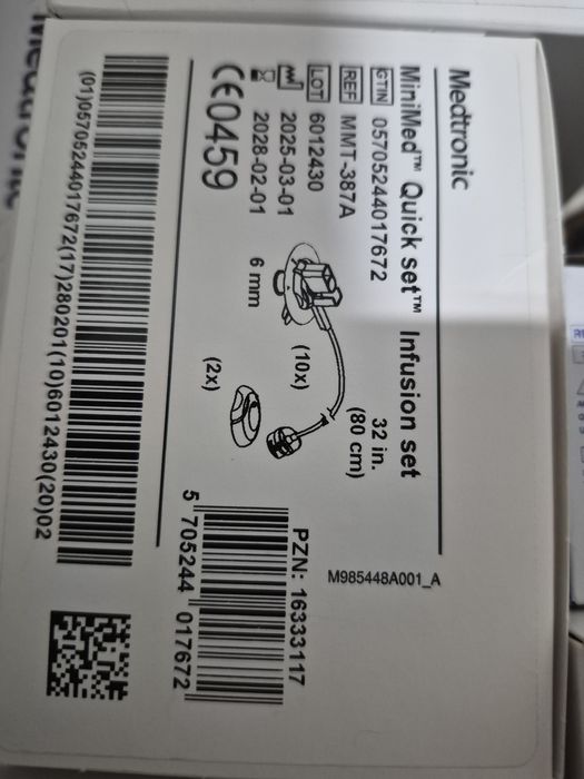 Medtronic wkłucia do pompy minimed quick set 6mm/80