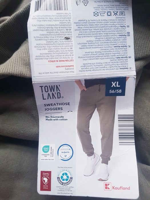 Nowe bawełniane sportowe spodnie dresy męskie marki Town Land