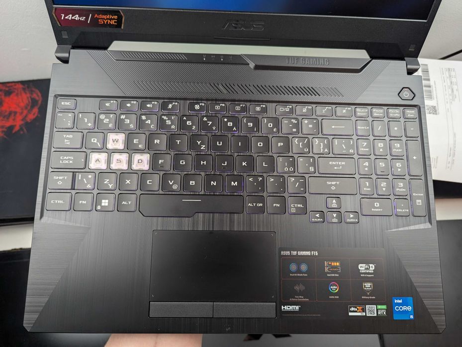 LAPTOP GAMINGOWY Asus TUF F15 RTX 3050 i5-11400H 144 hz