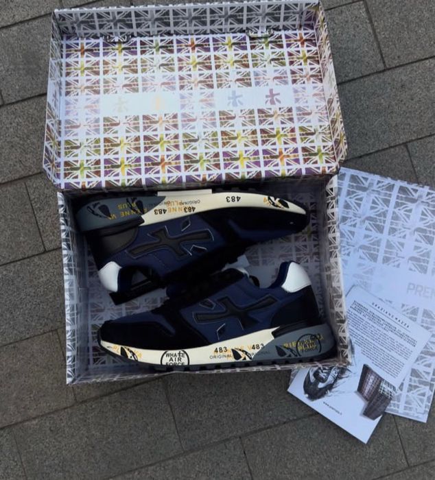 Мужские Кроссовки Premiata Mick Blue Black 41-45