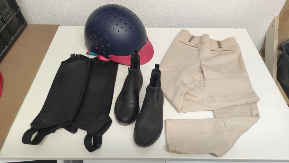 Conjunto de iniciação à Equitação (criança de 6anos)