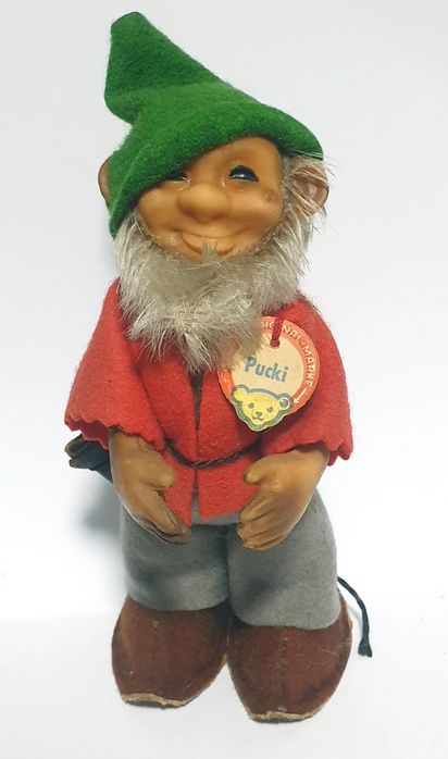 Antigo boneco anão "Pucki" de Margarete Steiff Alemanha