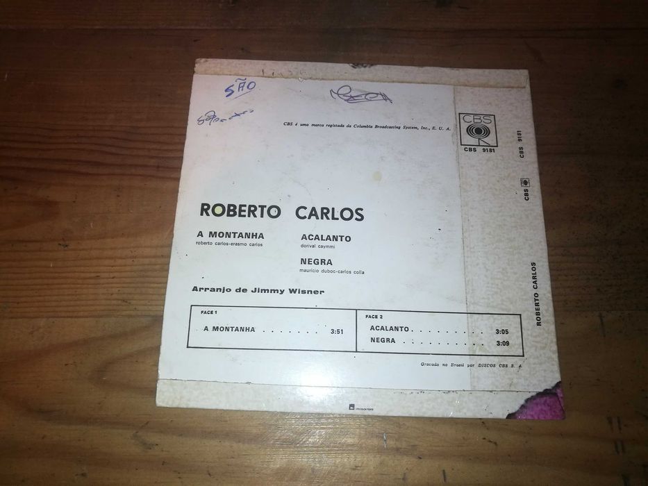 ROBERTO CARLOS - A Montanha (Ed Portuguesa - 1973) SINGLE
