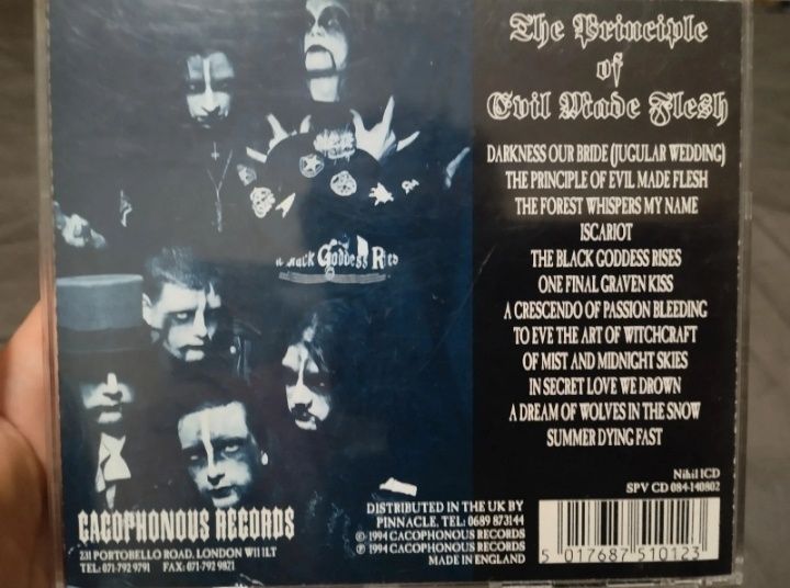 Cd Cradle of Filth - The Principle of Evil Made Flesh