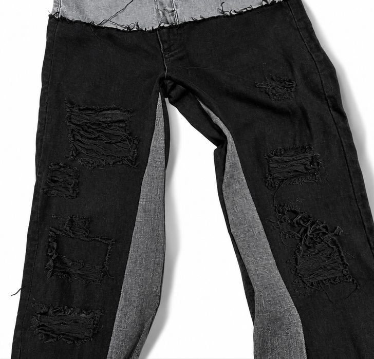 Кастомные джинсы Double Waistband Flared / Opium / Y2K"