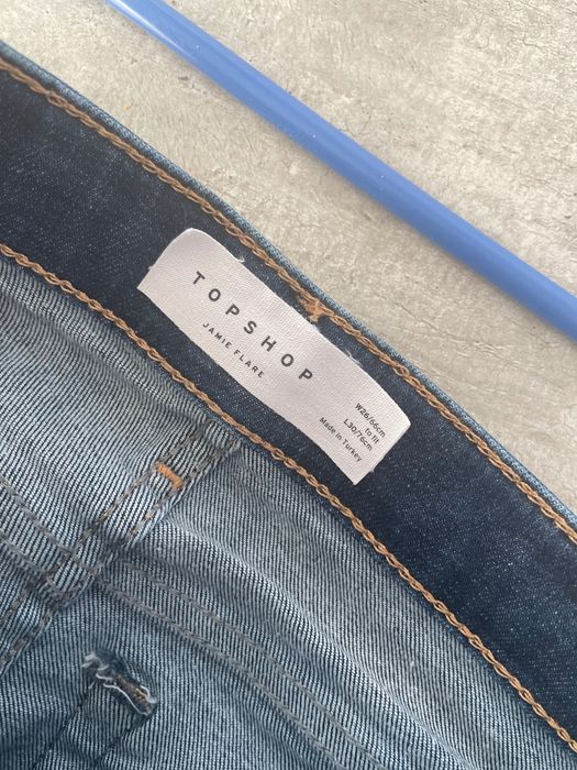 Topshop Jamie flare spodnie jeansy dzwony 26 30