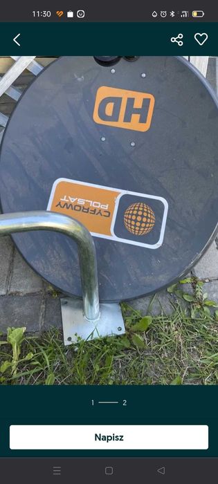 Antena satelitarna+uchwyt+konwenter