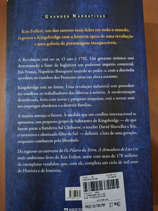 A Armadura de Luz " Ken Follet "