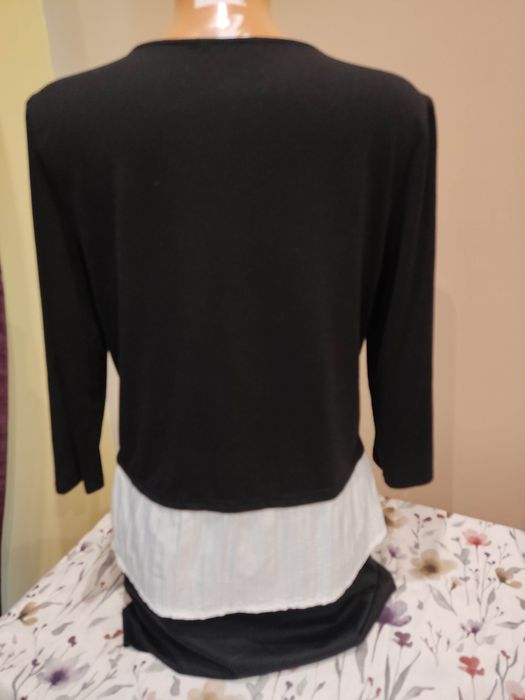 Bluzka czarno biała rozm. M