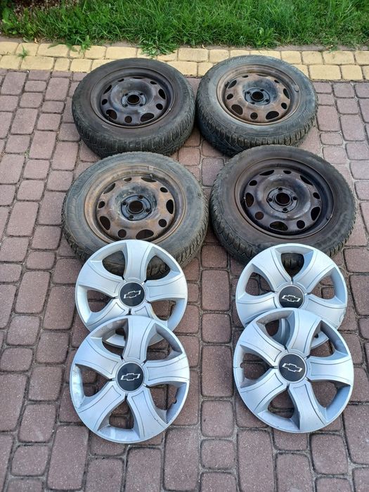 Koła, felgi stalowe z oponami 165/70 R14 zimowe Chevrolet Spark