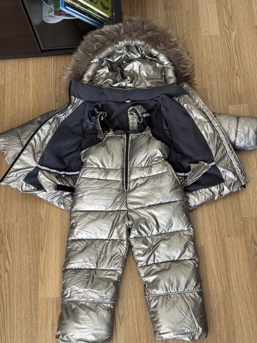 Напівкомбінезон glamour kids 92-98, комбінезон костюм зимовий роздільний 98 розмір