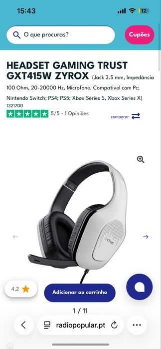 Playstation 5 c/ comando vermelho + phones + monitor + cadeira gamming