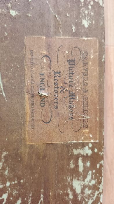 Obraz olejny  w złotej ramie