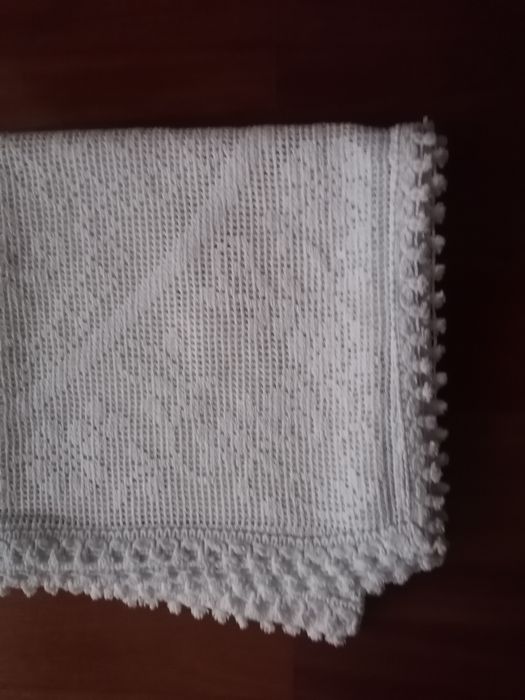 Toalha  quadrada em renda 1,25x 1,25