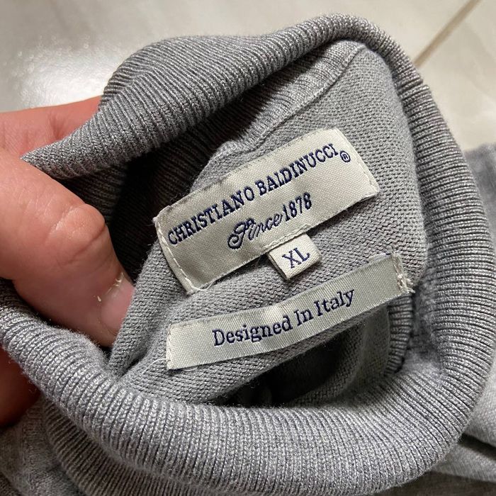 Чоловічий сірий гольф Christiano Baldinucci L