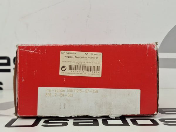 Eibach 2 Espaçadores 57mm 20mm 5x100/112