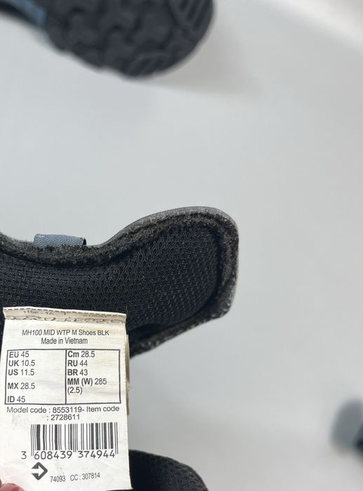 Ботинки Quechua Waterproof 45 размер (по стельке 29 см)