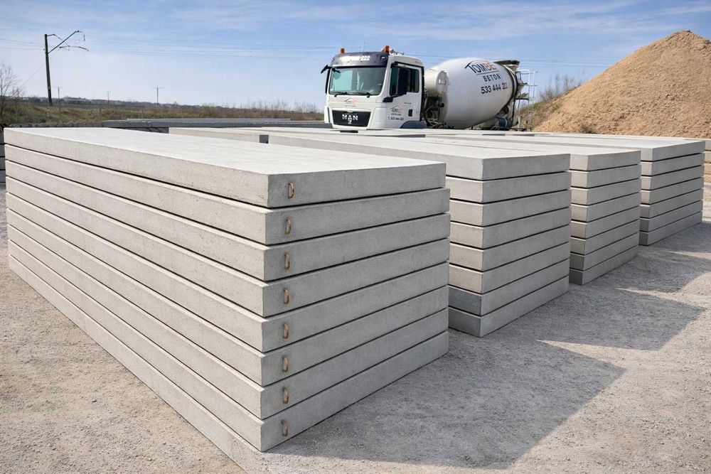 PŁYTY DROGOWE BETONOWE 300x150x15 cm, podwójnie zbrojone, producent