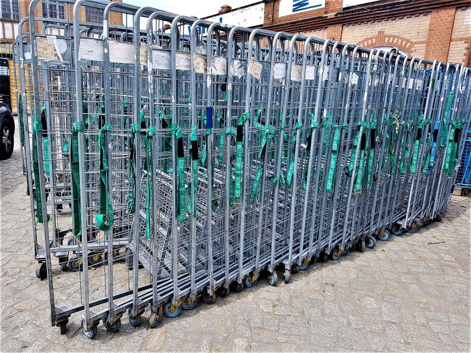 Wózek Siatkowy Platforma Transportowy Magazynowy Kurierski Gniazdowy