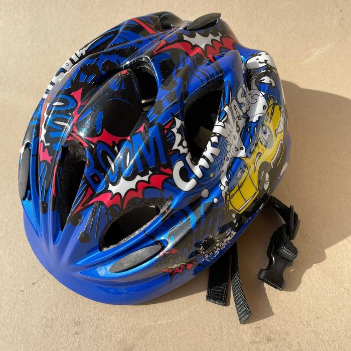 CAPACETE AZUL BOOM  (8/11 ANOS)