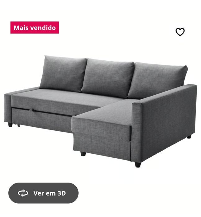 Sofá Friethen Ikea, com chaise long