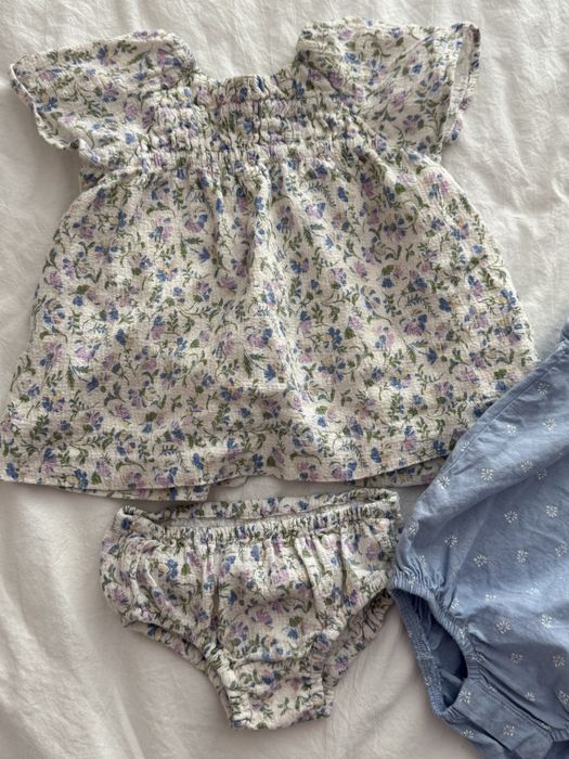 Zara 74 плаття, блумери, боді 6-9 літо