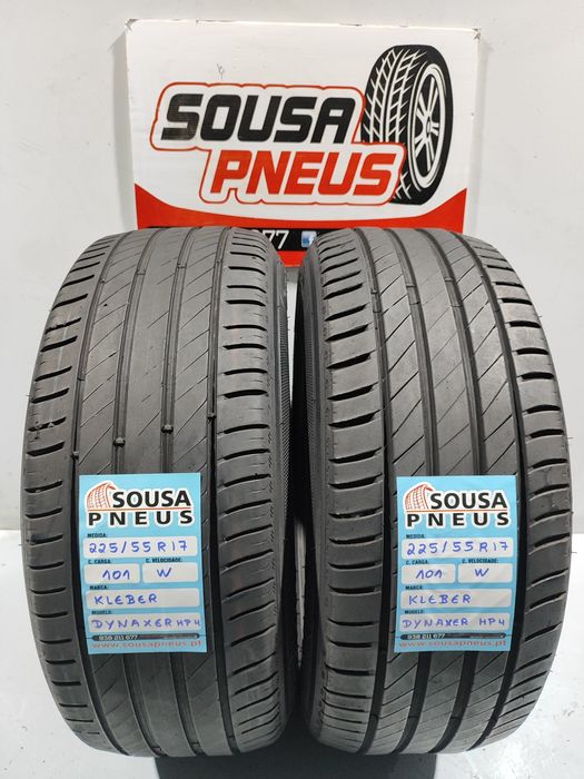 2 pneus semi novos 225-55R17 Kleber - Oferta dos Portes
