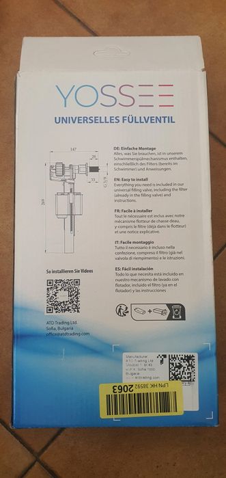 Boia válvula autoclismo novo